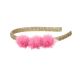 NAGLAVNI OBROČ POMPOM KRISTEL PINK SOUZA